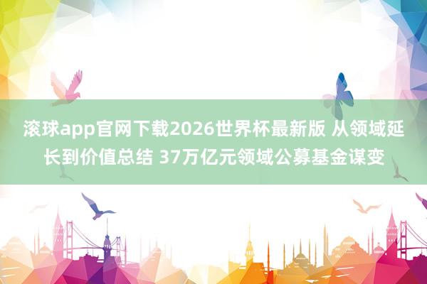 滚球app官网下载2026世界杯最新版 从领域延长到价值总结 37万亿元领域公募基金谋变