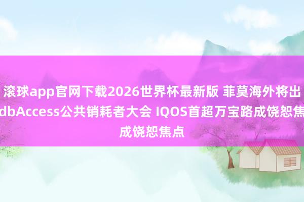 滚球app官网下载2026世界杯最新版 菲莫海外将出席dbAccess公共销耗者大会 IQOS首超万宝路成饶恕焦点