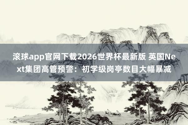 滚球app官网下载2026世界杯最新版 英国Next集团高管预警：初学级岗亭数目大幅暴减