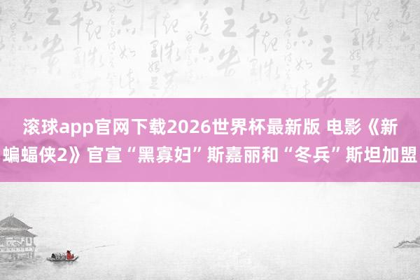 滚球app官网下载2026世界杯最新版 电影《新蝙蝠侠2》官宣“黑寡妇”斯嘉丽和“冬兵”斯坦加盟